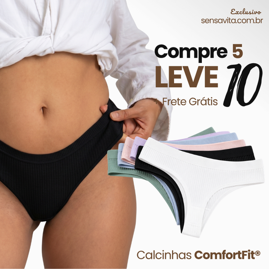 Kit Calcinhas ComfortFit® [COMPRE 5 LEVE 10]