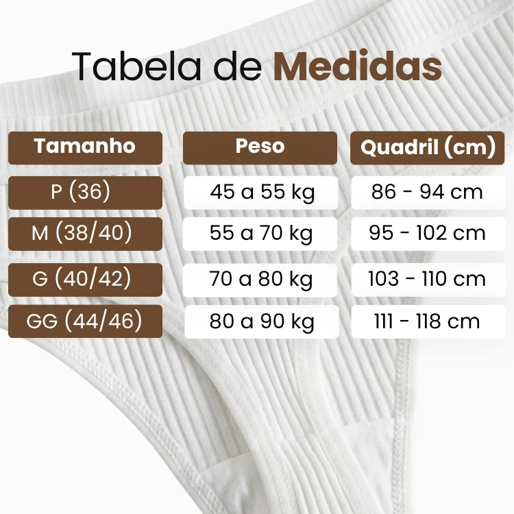 Kit Calcinhas ComfortFit® [COMPRE 5 LEVE 10]