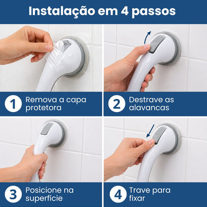 SecureGrip™ - Apoio Portátil para Banheiro